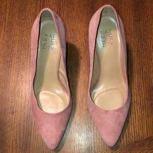 Gently worn 3inch pink Suede heels